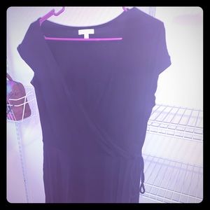 Deep v neck dress